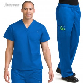 Med Couture Men's MC2 3 Pocket Cargo Scrub Set - 8471/8702